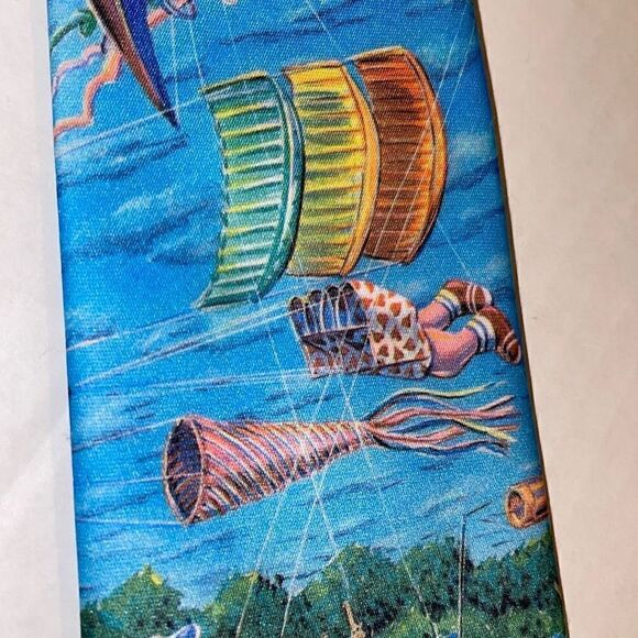 Vintage Ralph Marlin Designer KITES tie 1992 - Picture 11 of 11